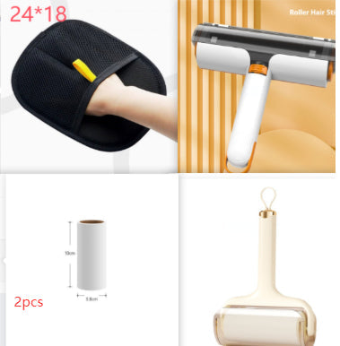 2 In 1 Pet Hair Removal Roller Multifunctional Portable Washable Hair Removal Brush Pet Supplies