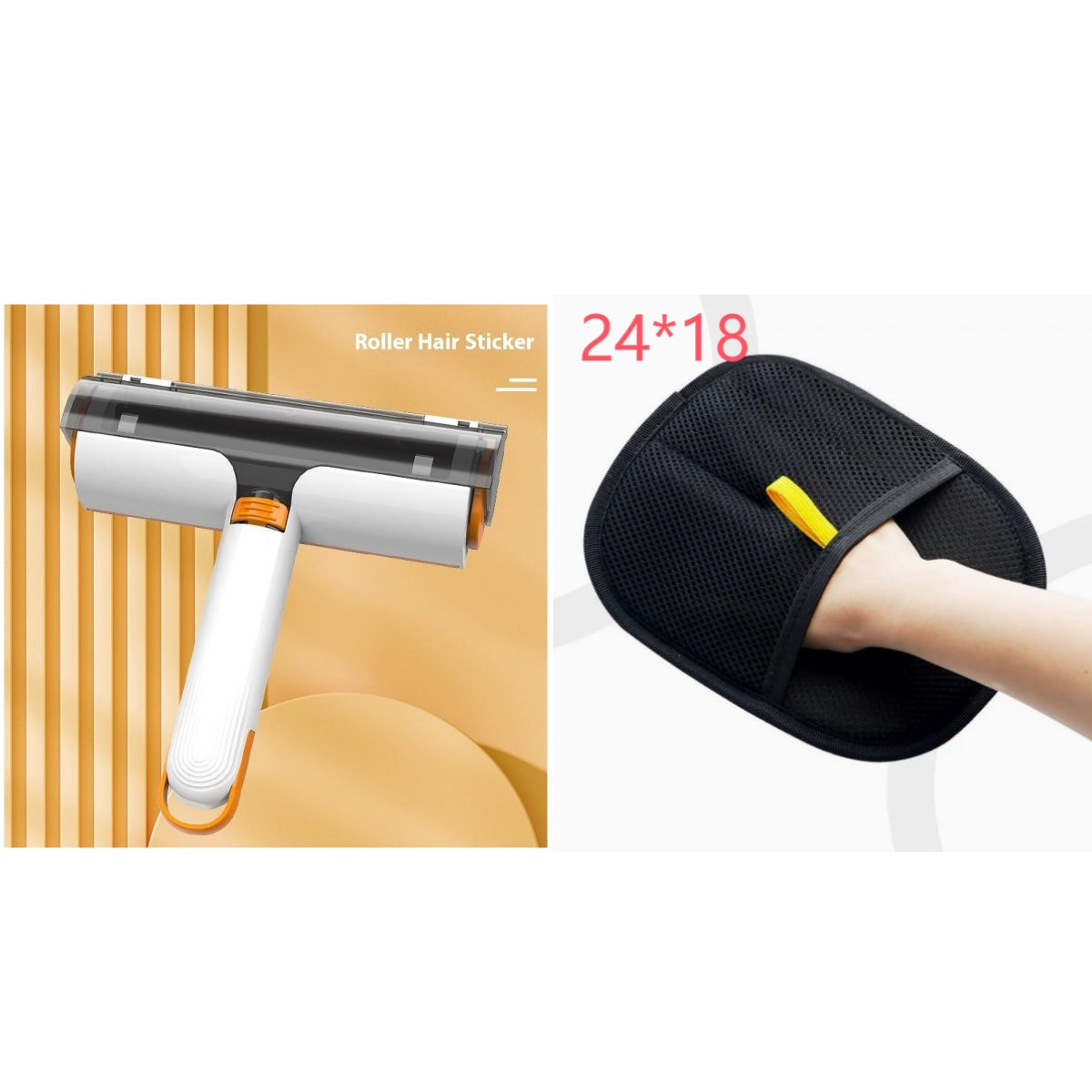 2 In 1 Pet Hair Removal Roller Multifunctional Portable Washable Hair Removal Brush Pet Supplies