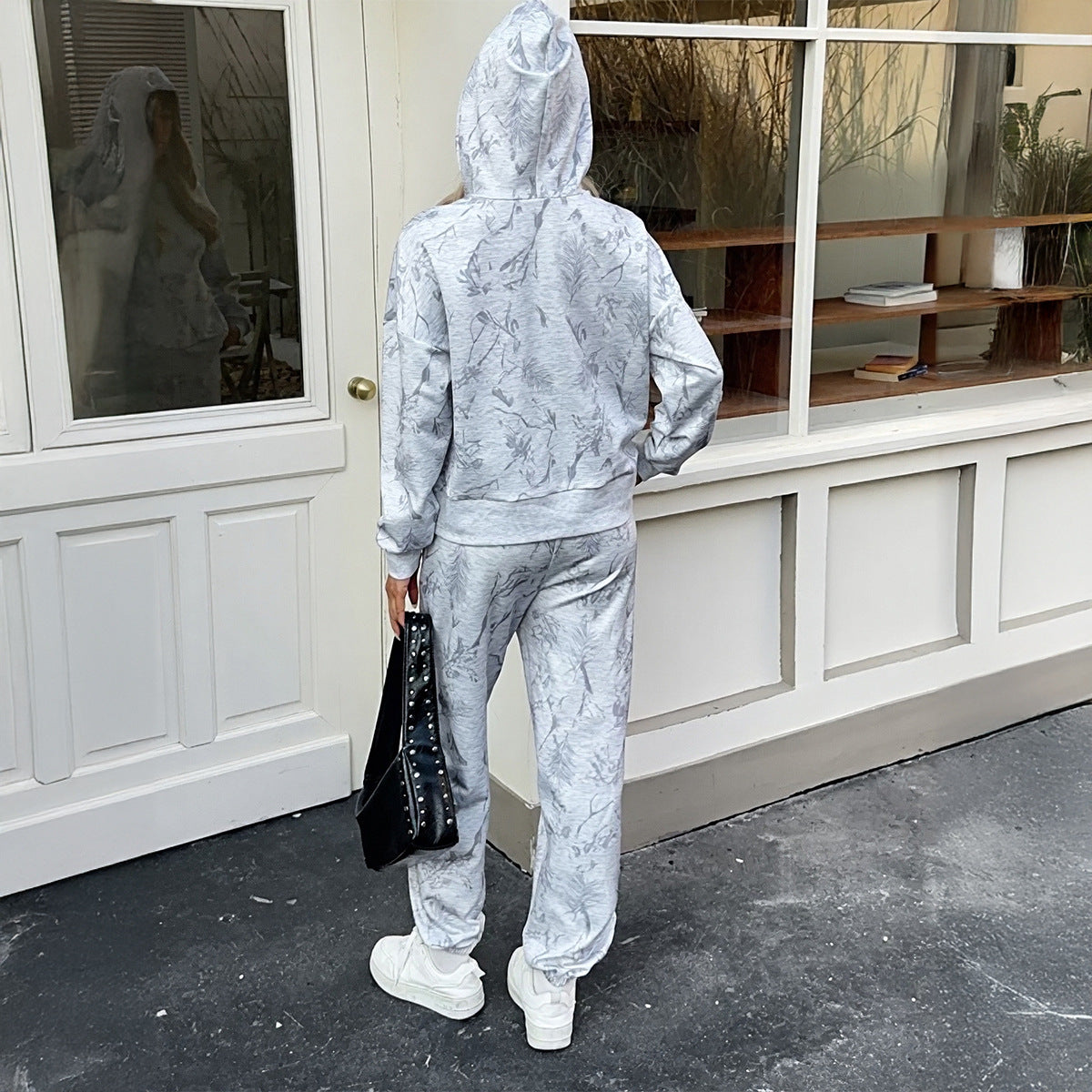Hoodie And Pants Two-piece Set Women's Clothing