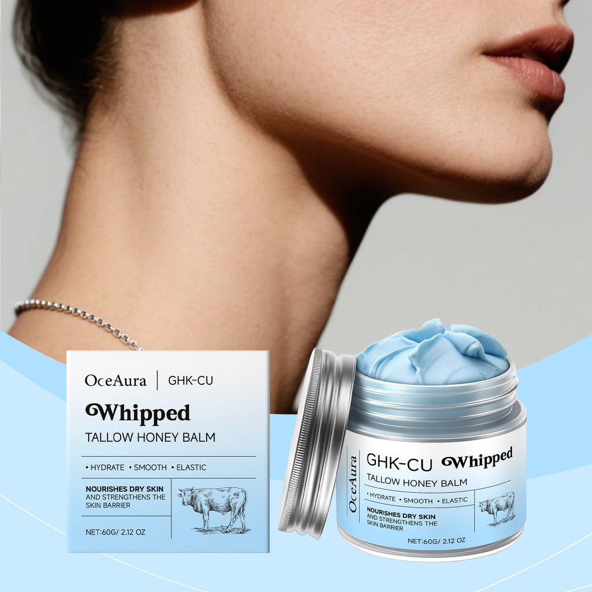 Cow Fat Honey Moisturizing Cream 60g-box
