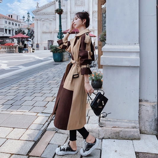 Korean High-End British Style Long Casual Jacket