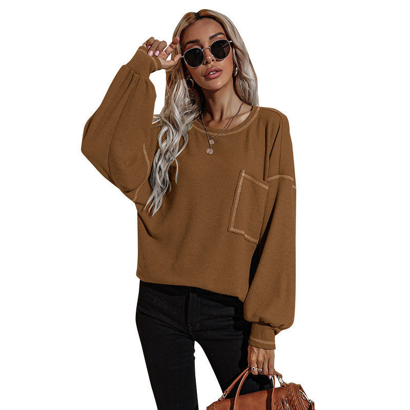 Women's Long-sleeved T-shirt Loose Long-sleeved Sweater