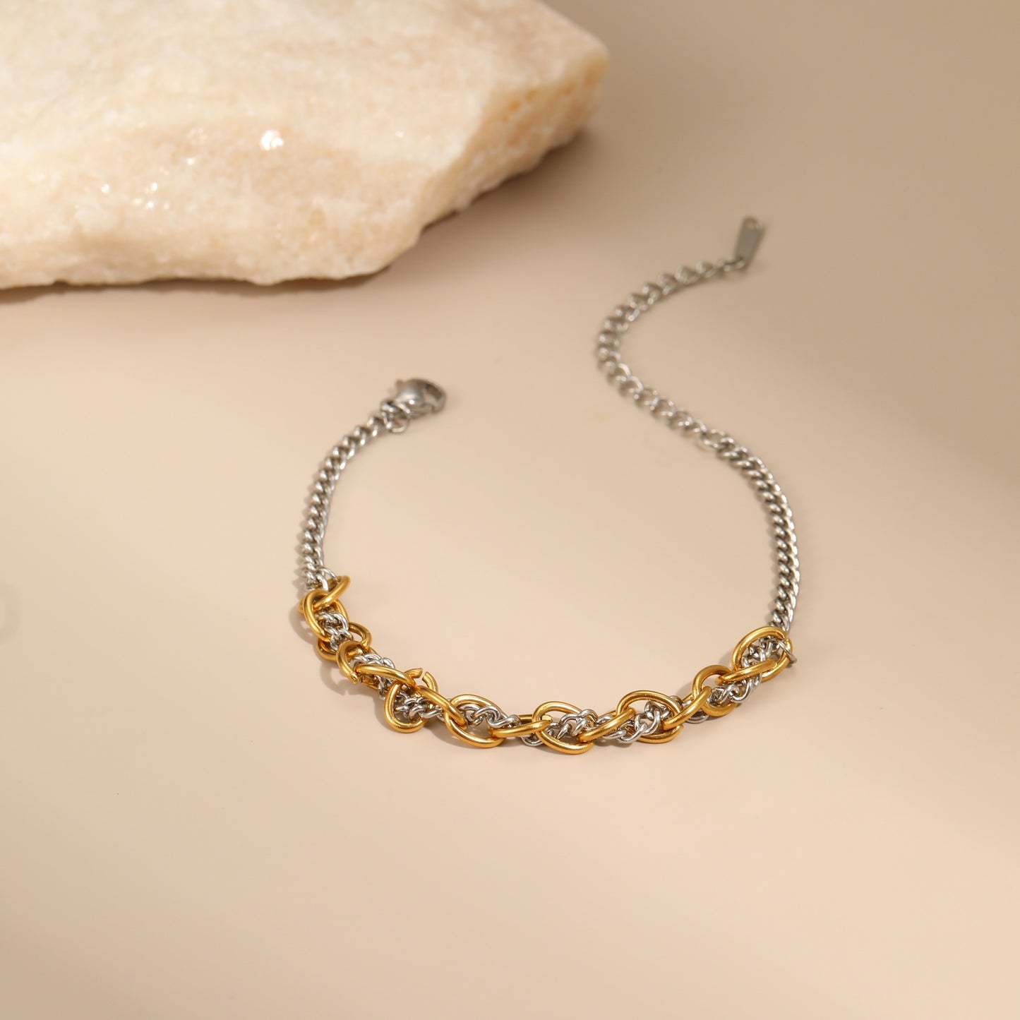 Autumn And Winter New Style Necklaces Gold And Silver Color Matching Earrings Jewelry