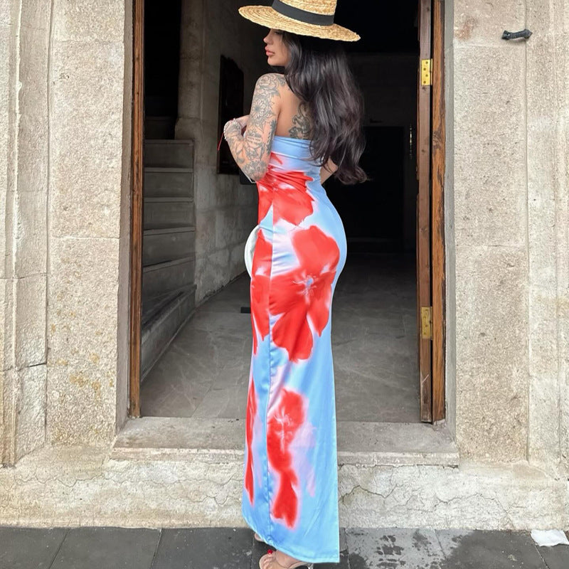 Slim Slit Tube Dress