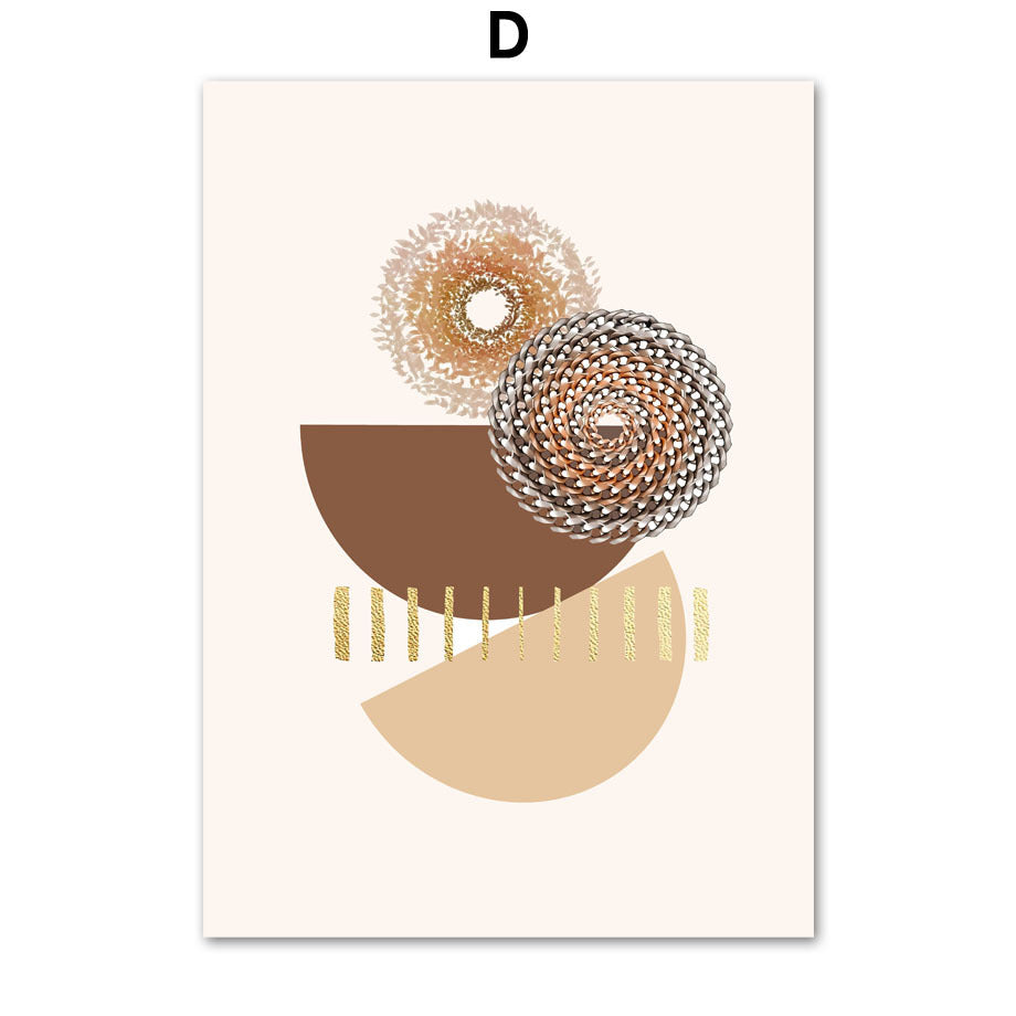 Abstract Geometric Boho Painting