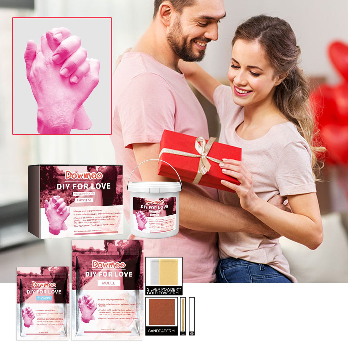 Couple Hand Mask DIY Hand Model  P Ink Box Set 1400g 1Box