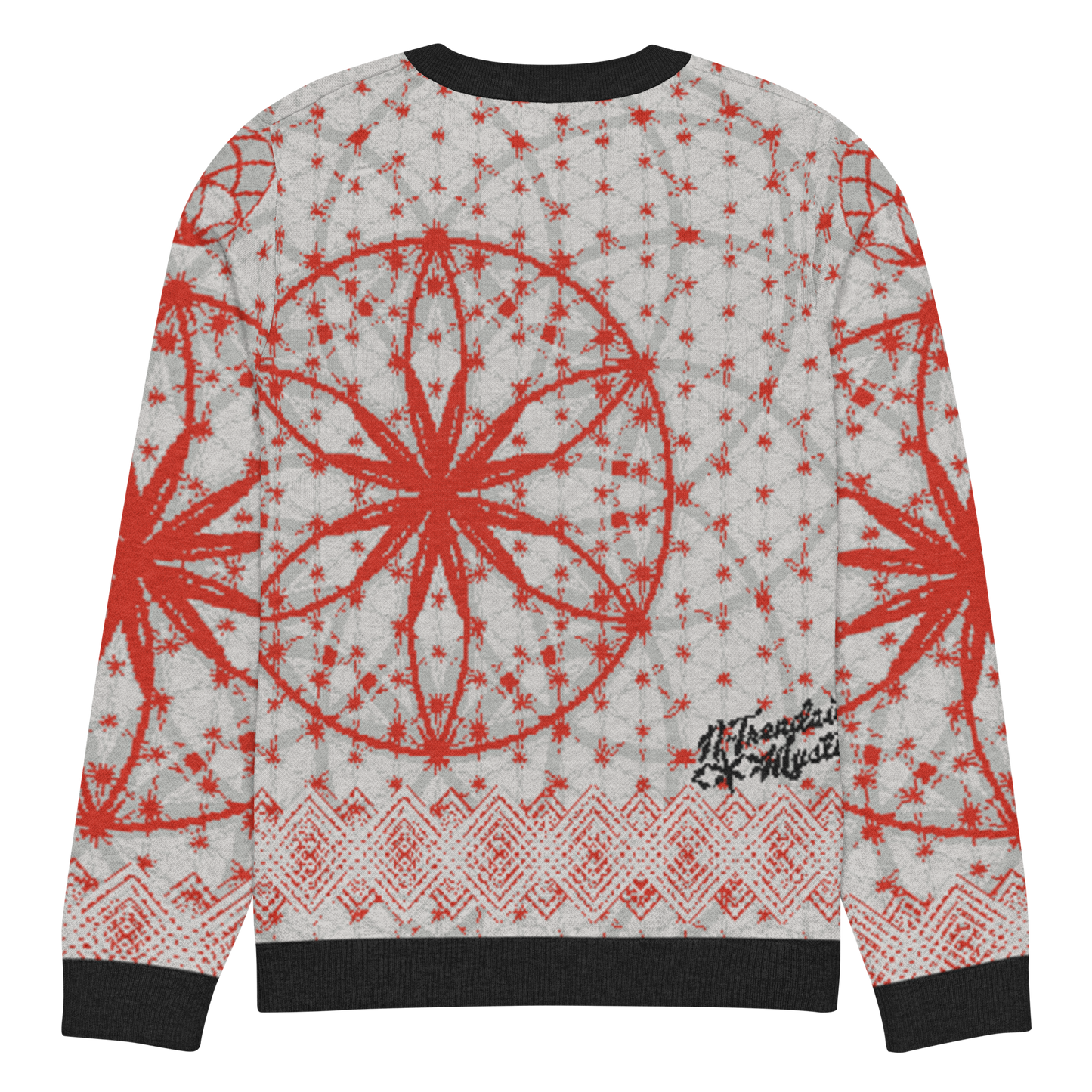 Red Prima Mystica | Knitted Crew Neck Sweater (Knit-On-Demand)