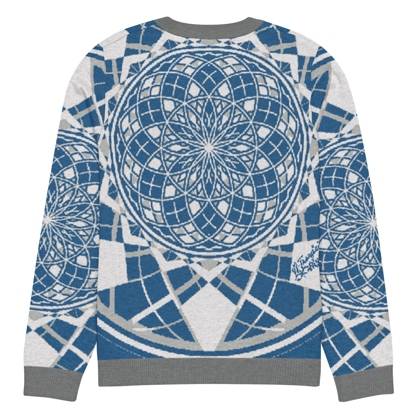 Mystic Metamorphic Blue Sky | Knitted Crew Neck Sweater