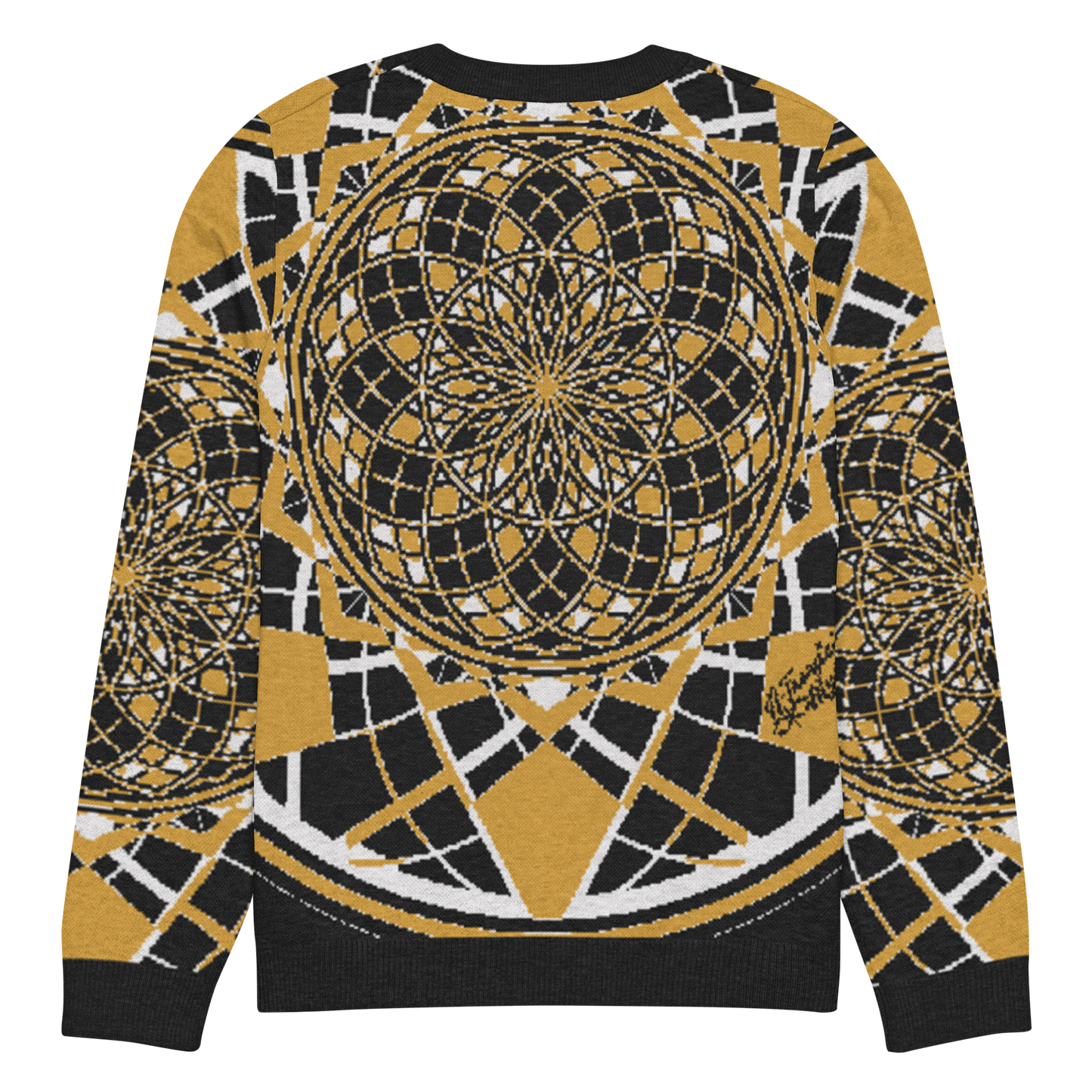 Mystic Metamorphic Mustard | Knitted Crew Neck Sweater