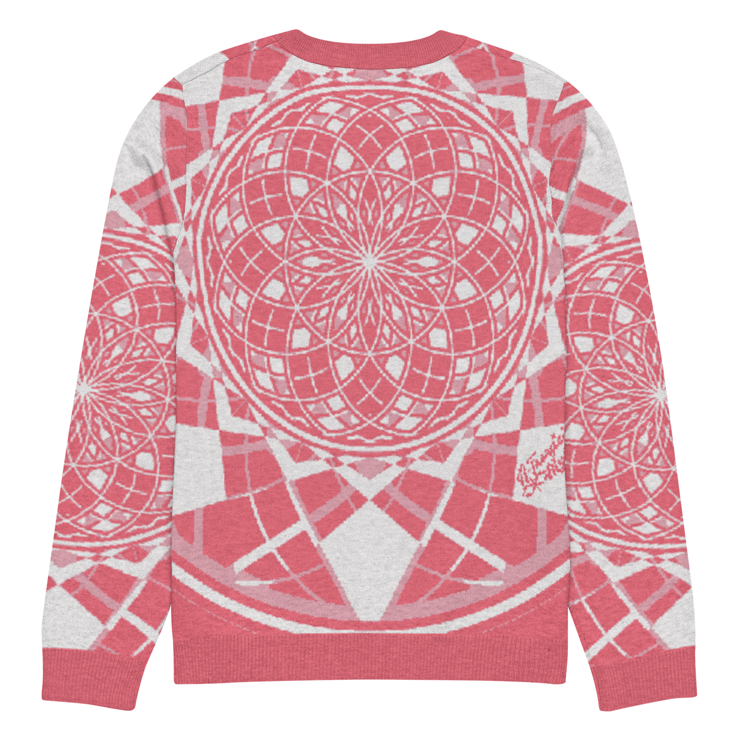 Mystic Metamorphic Redrose — Knitted Crew Neck Sweater