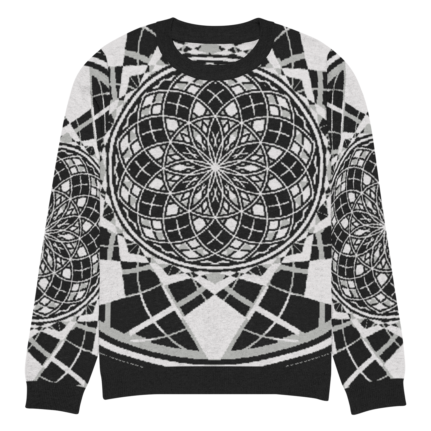 Mystic Metamorphic Night | Knitted Crew Neck Sweater