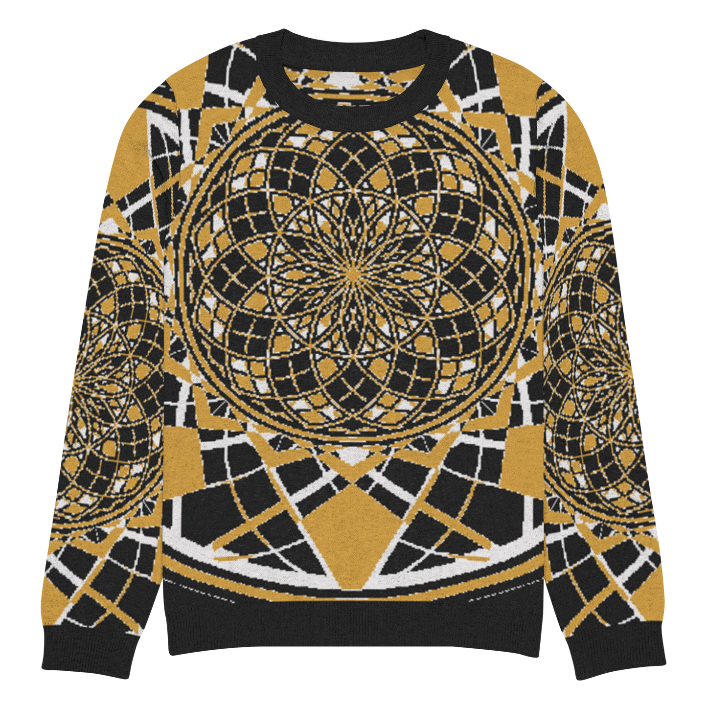 Mystic Metamorphic Mustard | Knitted Crew Neck Sweater