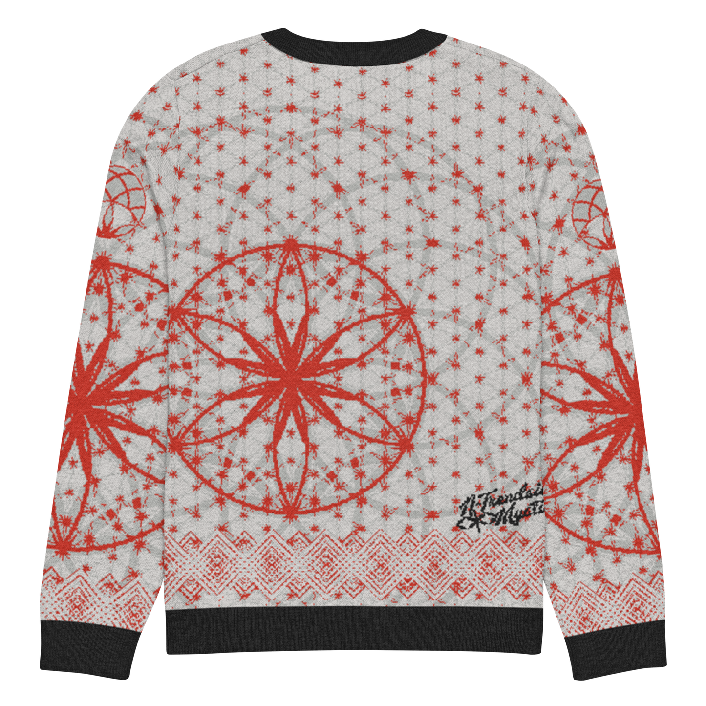 Red Prima Mystica | Knitted Crew Neck Sweater (Knit-On-Demand)