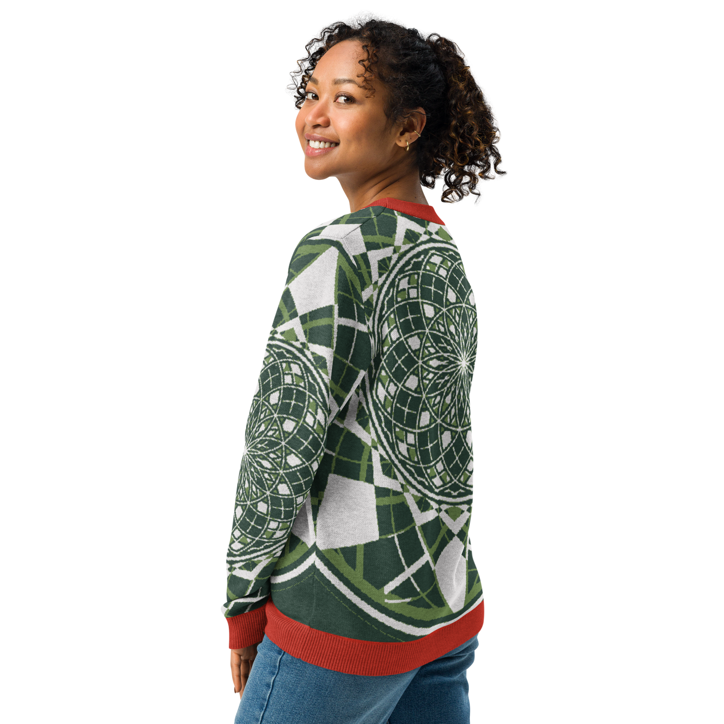 Mystic Metamorphic Candy | Knitted Crew Neck Sweater