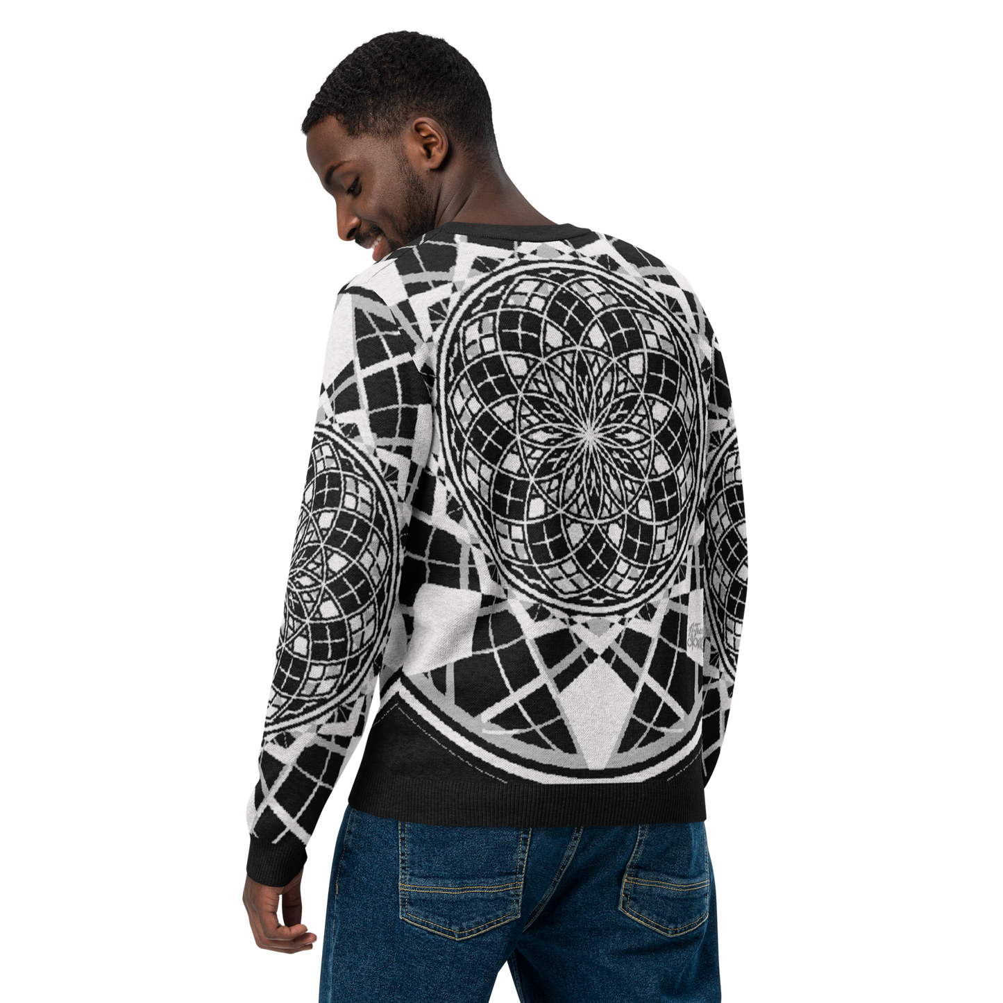 Mystic Metamorphic Night | Knitted Crew Neck Sweater