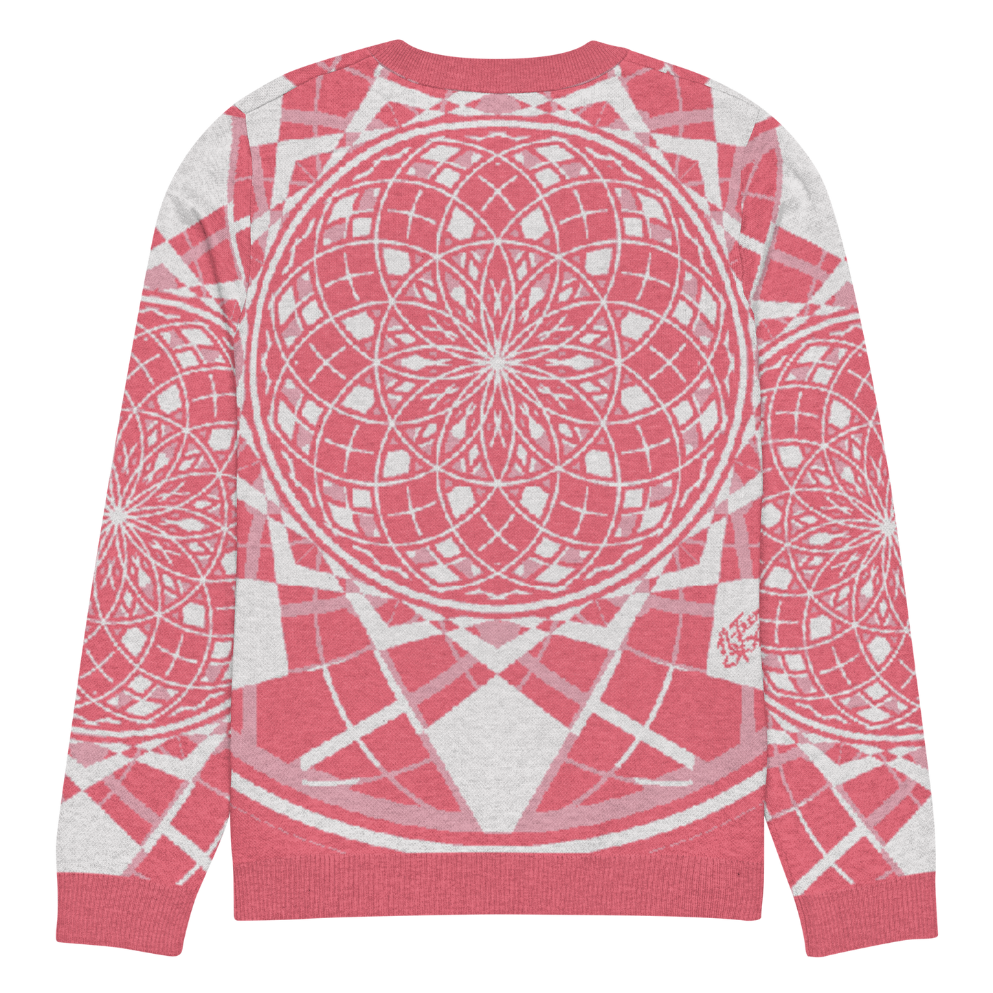 Mystic Metamorphic Redrose — Knitted Crew Neck Sweater