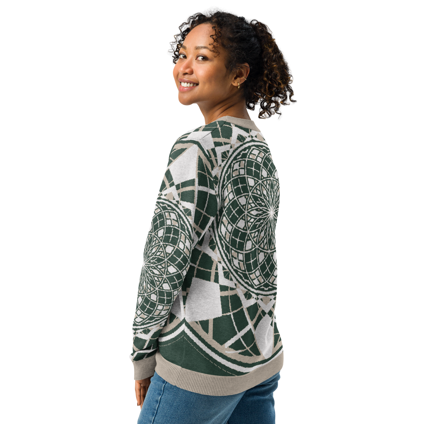 Mystic Metamorphic EarthTone | Knitted Crew Neck Sweater