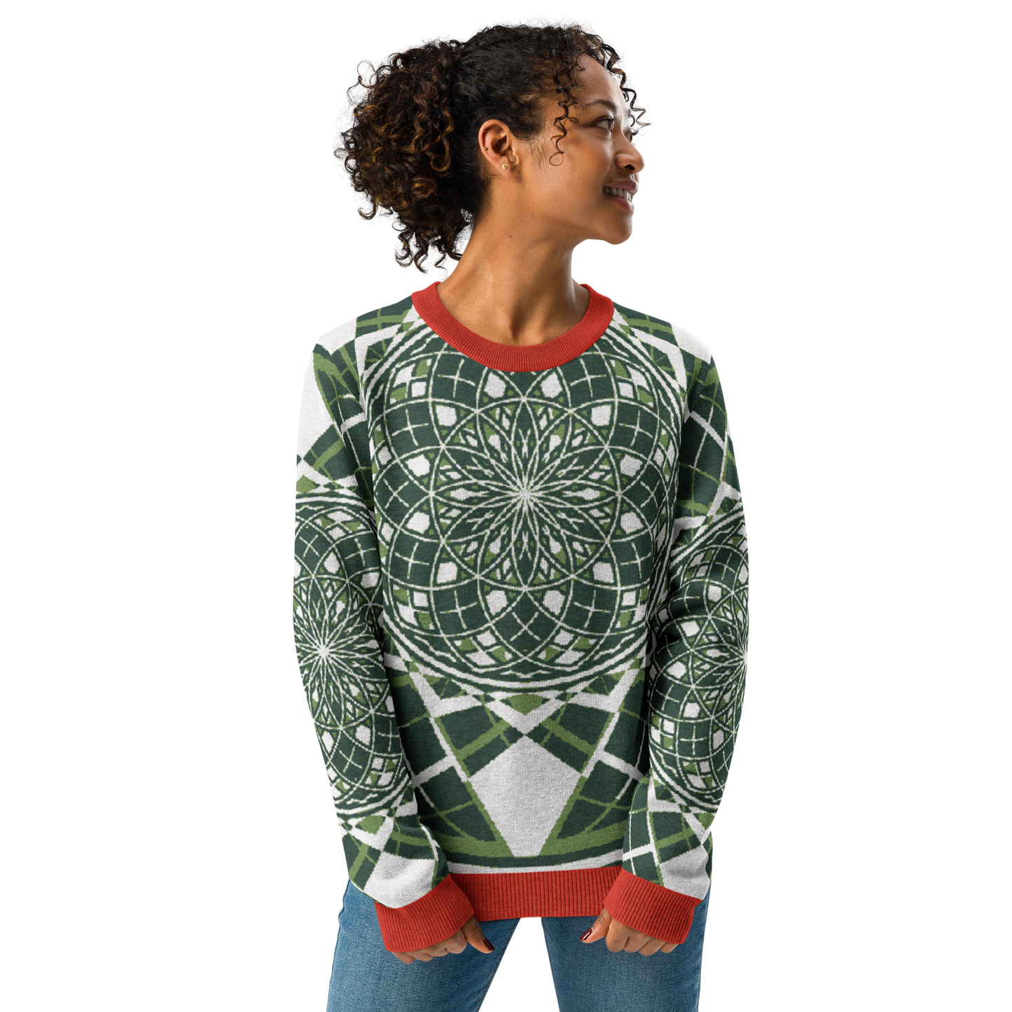 Mystic Metamorphic Candy | Knitted Crew Neck Sweater