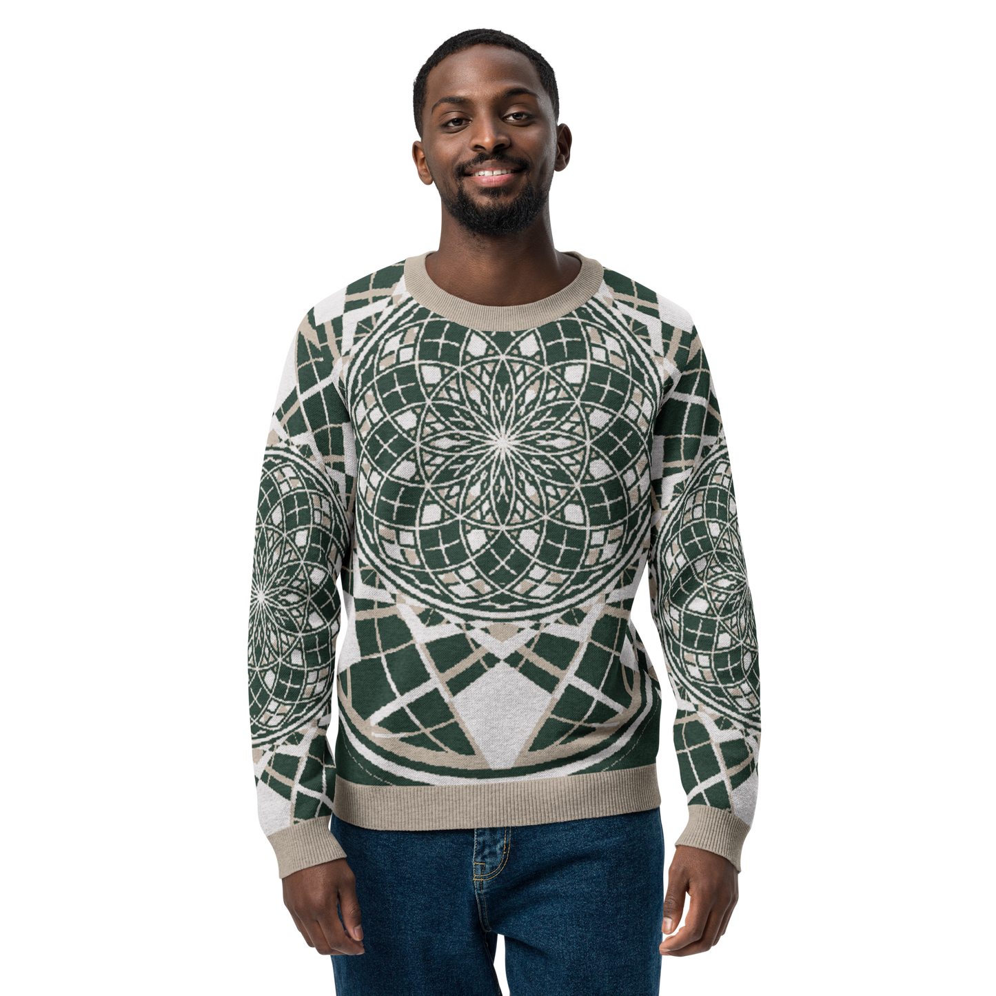 Mystic Metamorphic EarthTone | Knitted Crew Neck Sweater