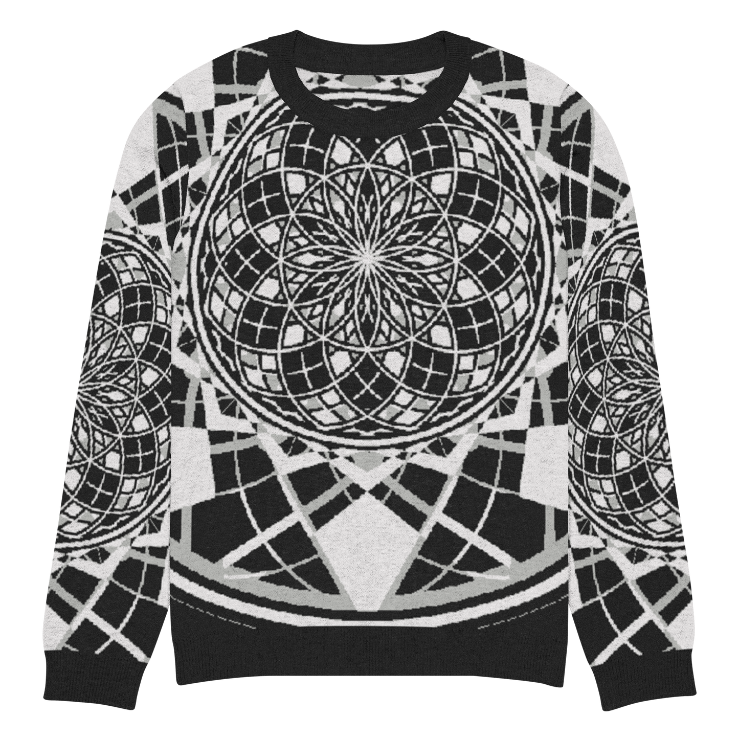 Mystic Metamorphic Night | Knitted Crew Neck Sweater