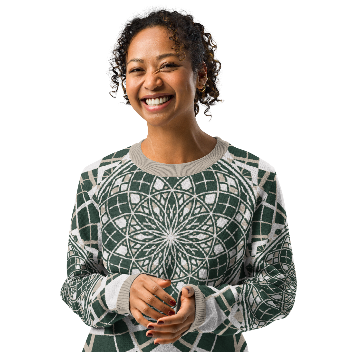 Mystic Metamorphic EarthTone | Knitted Crew Neck Sweater