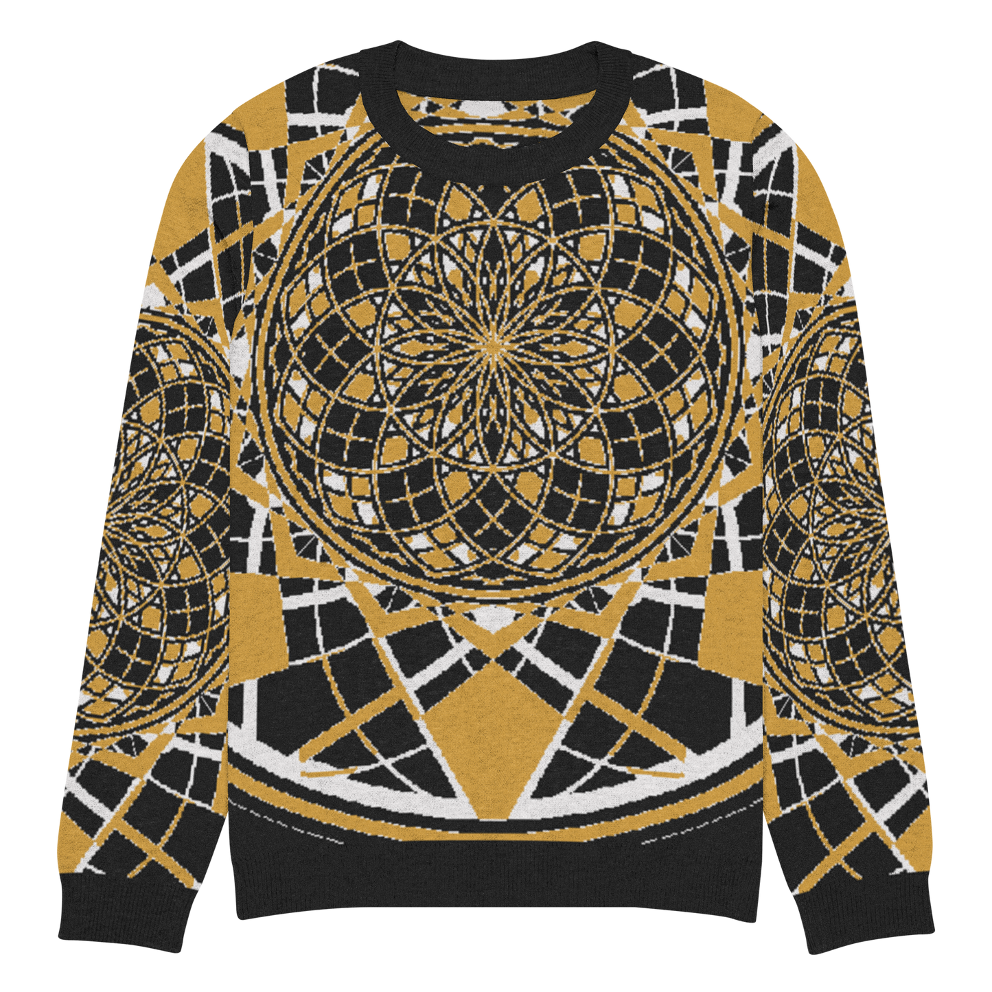 Mystic Metamorphic Mustard | Knitted Crew Neck Sweater