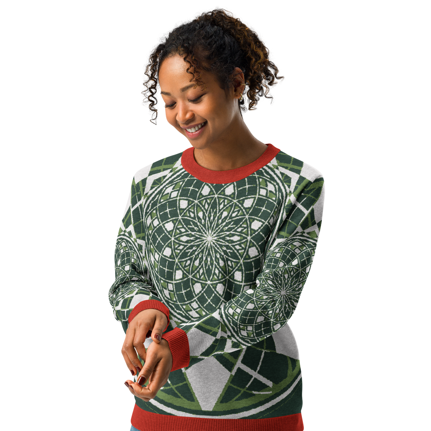 Mystic Metamorphic Candy | Knitted Crew Neck Sweater