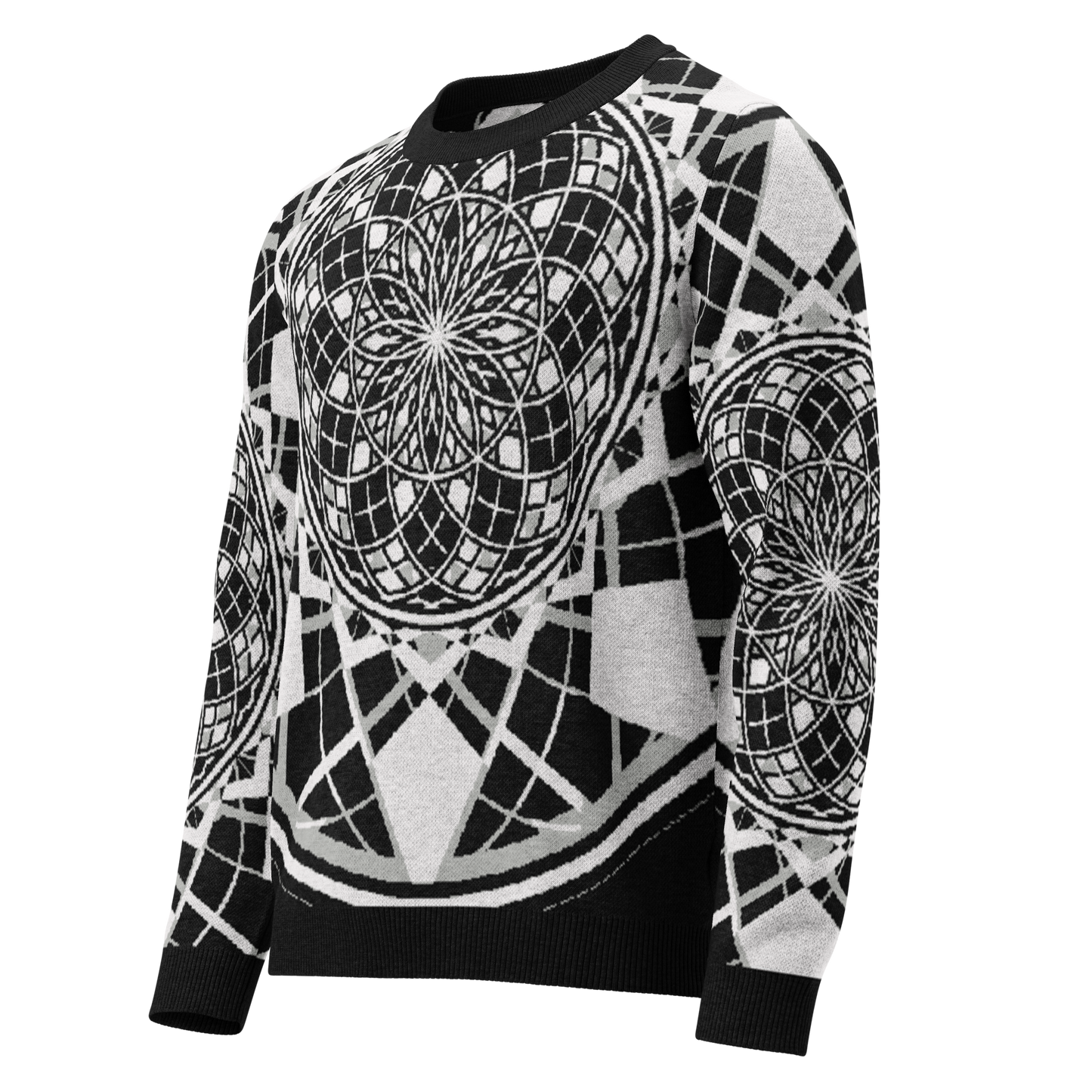 Mystic Metamorphic Night | Knitted Crew Neck Sweater