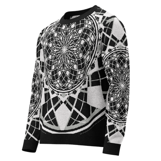 Mystic Metamorphic Night | Knitted Crew Neck Sweater