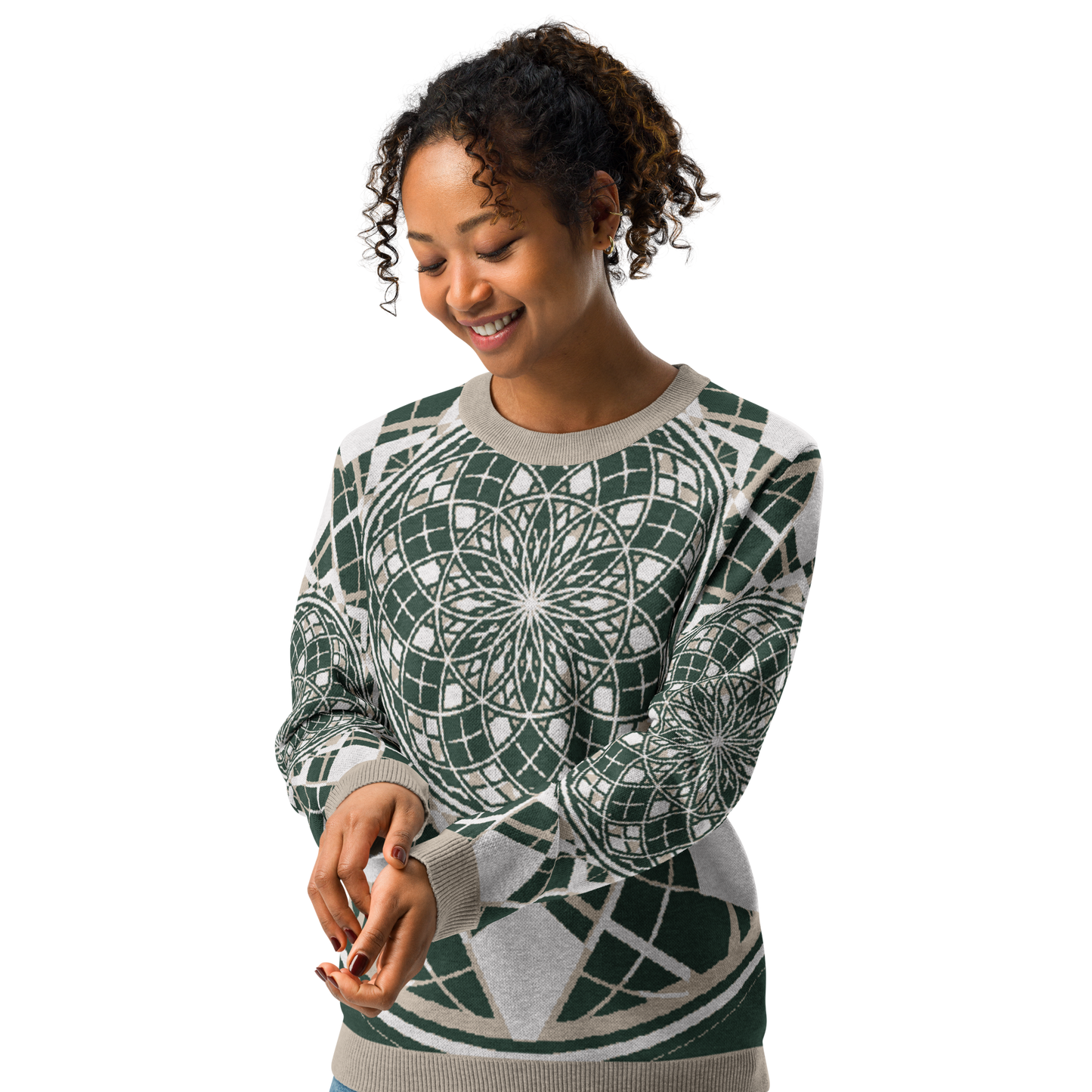 Mystic Metamorphic EarthTone | Knitted Crew Neck Sweater