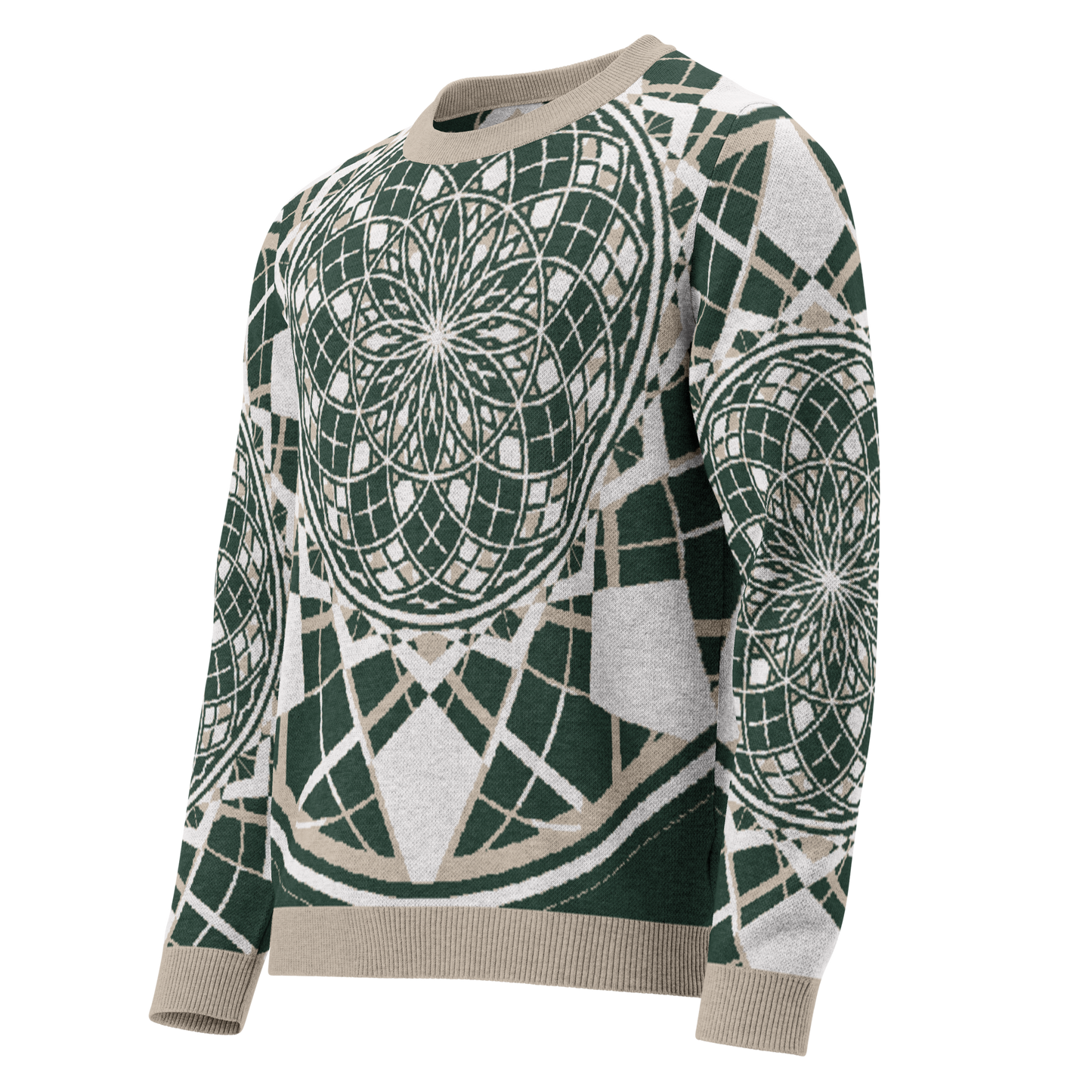Mystic Metamorphic EarthTone | Knitted Crew Neck Sweater