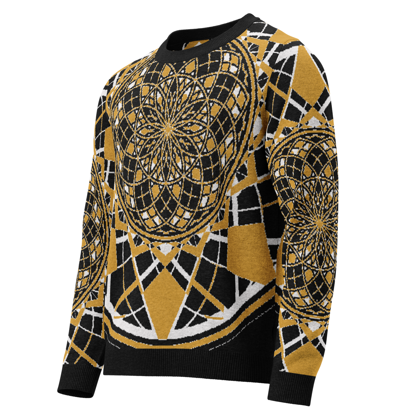 Mystic Metamorphic Mustard | Knitted Crew Neck Sweater