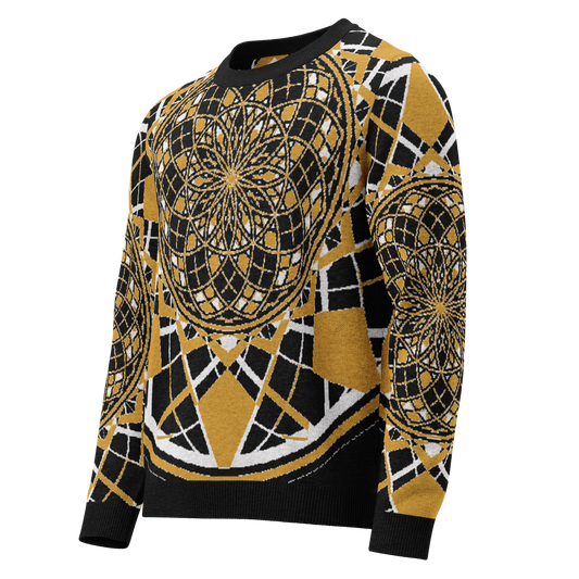 Mystic Metamorphic Mustard | Knitted Crew Neck Sweater
