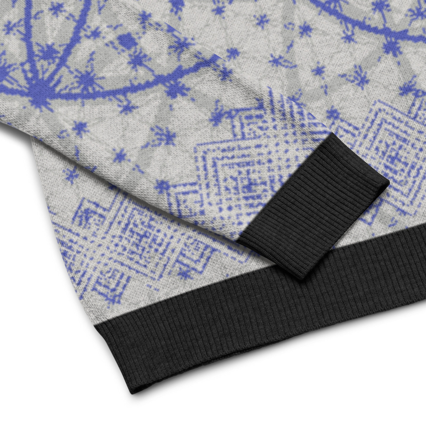 Blue Prima Mystica | Knitted Crew Neck Sweater (Knit-On-Demand)