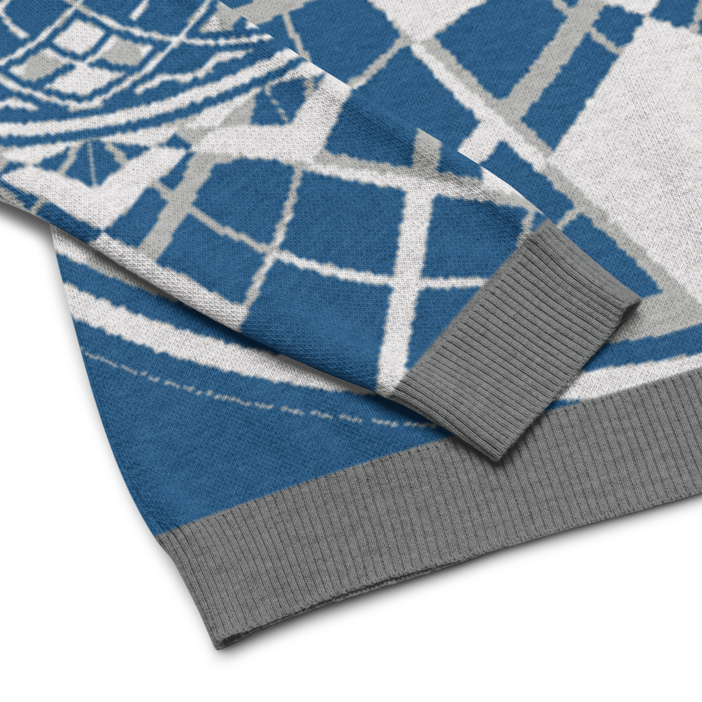 Mystic Metamorphic Blue Sky | Knitted Crew Neck Sweater