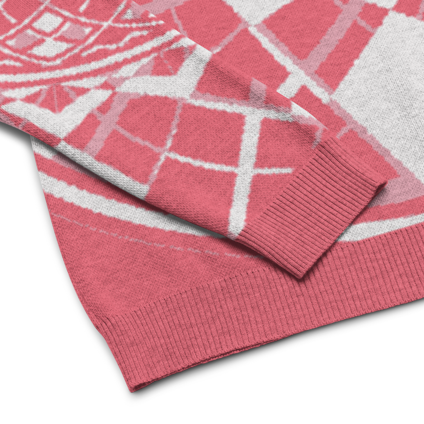 Mystic Metamorphic Redrose — Knitted Crew Neck Sweater