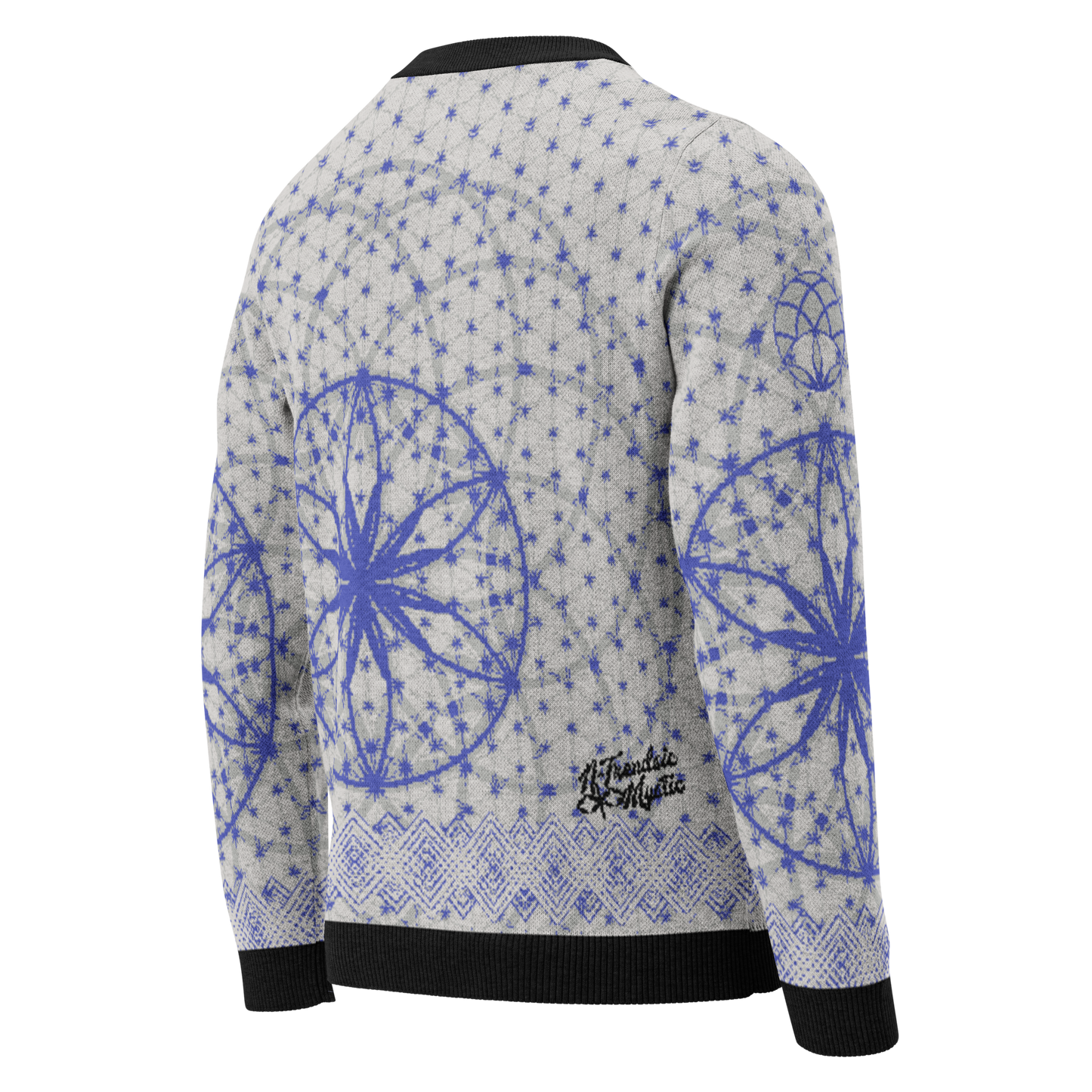 Blue Prima Mystica | Knitted Crew Neck Sweater (Knit-On-Demand)