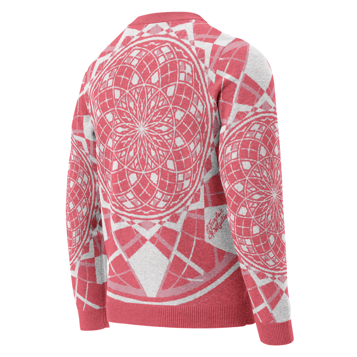 Mystic Metamorphic Redrose — Knitted Crew Neck Sweater