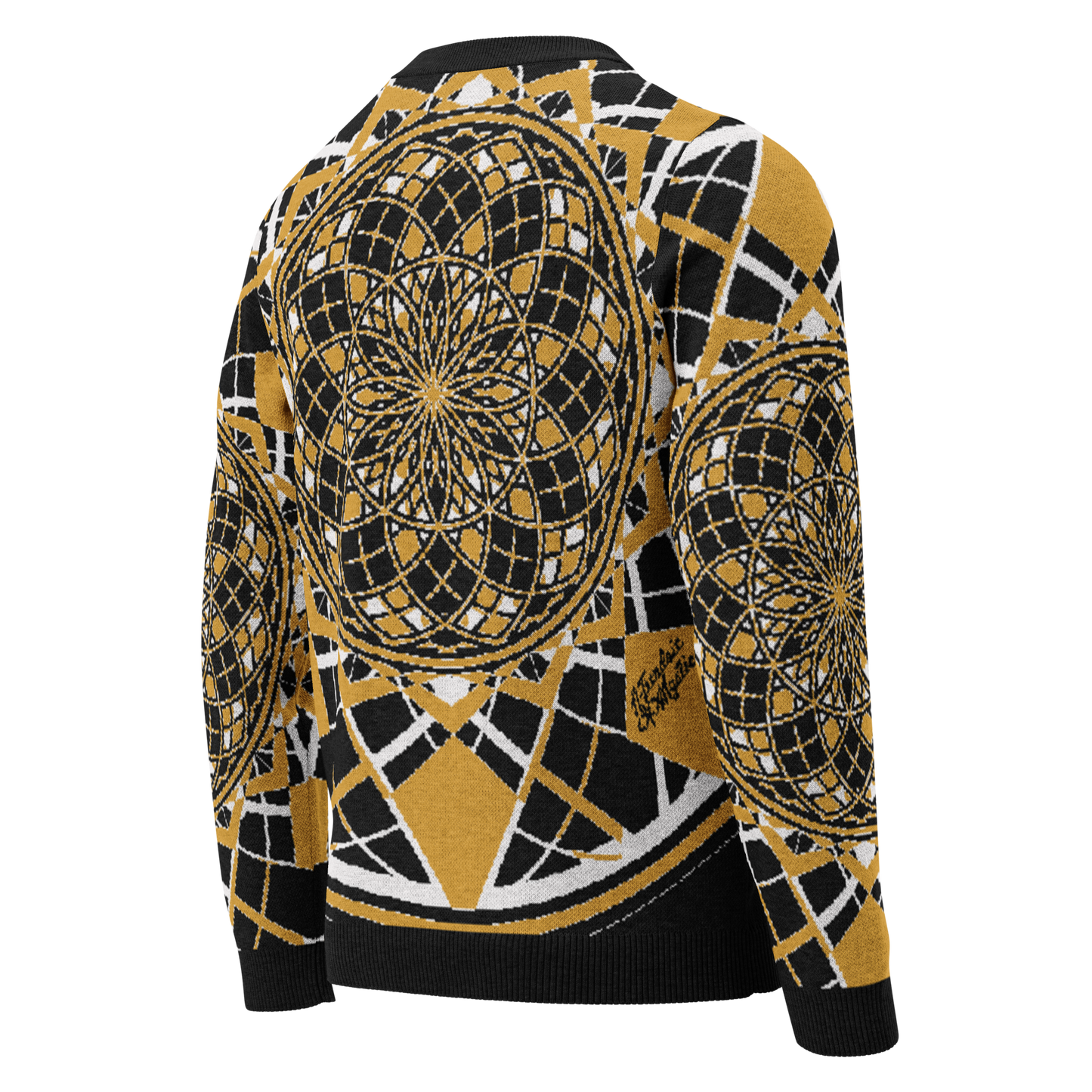 Mystic Metamorphic Mustard | Knitted Crew Neck Sweater