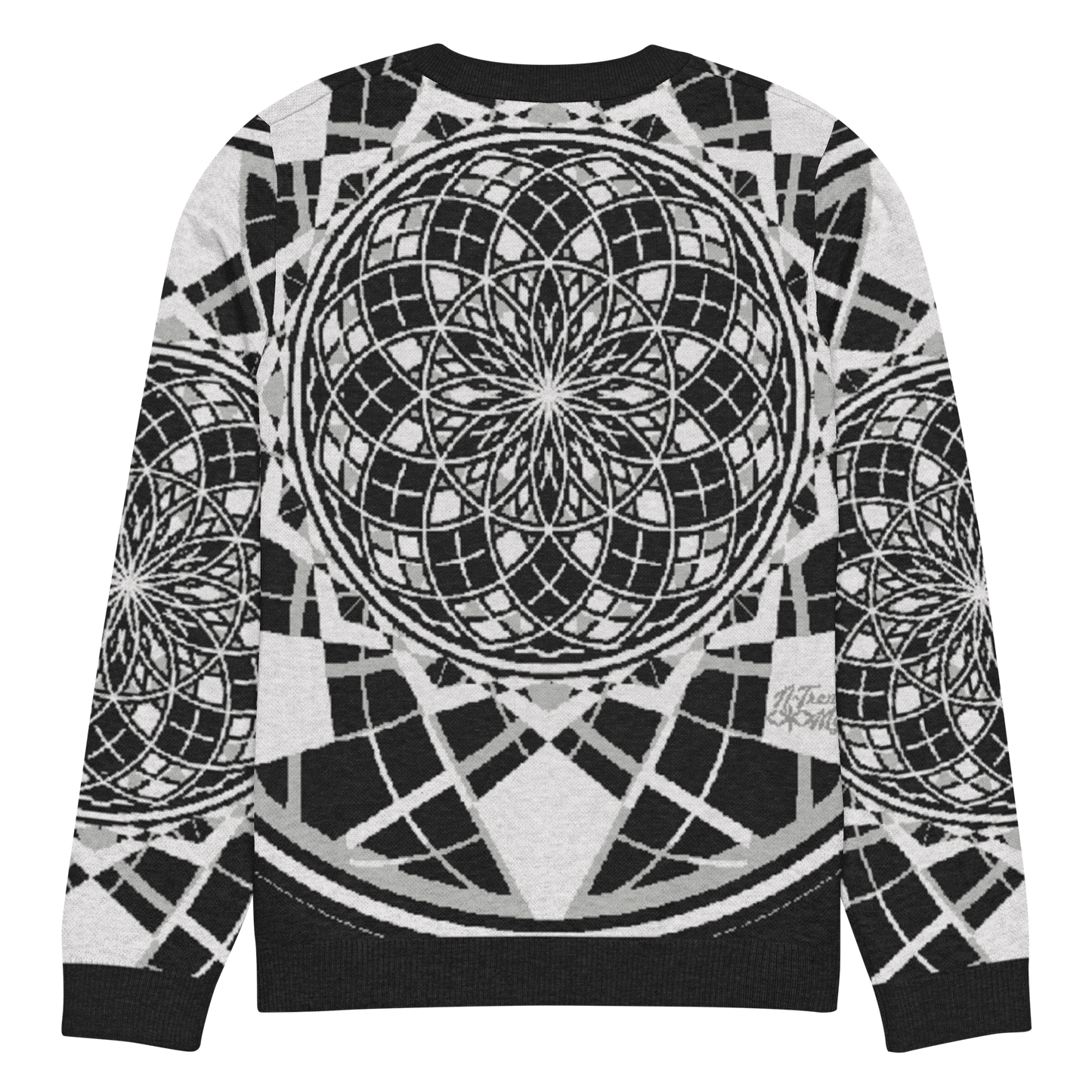Mystic Metamorphic Night | Knitted Crew Neck Sweater