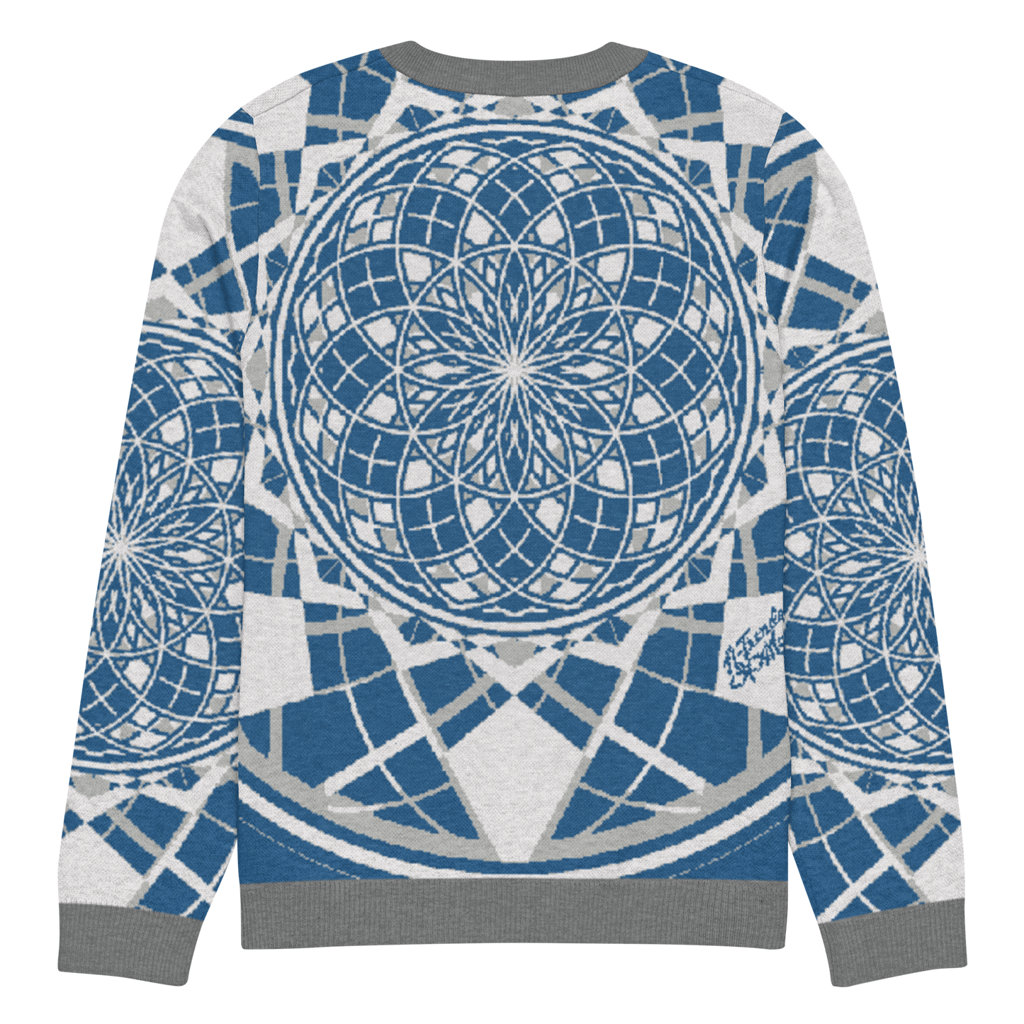Mystic Metamorphic Blue Sky | Knitted Crew Neck Sweater