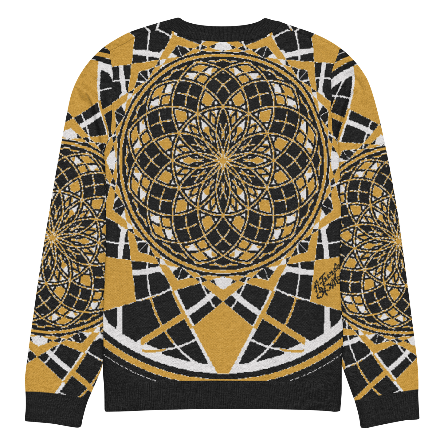 Mystic Metamorphic Mustard | Knitted Crew Neck Sweater