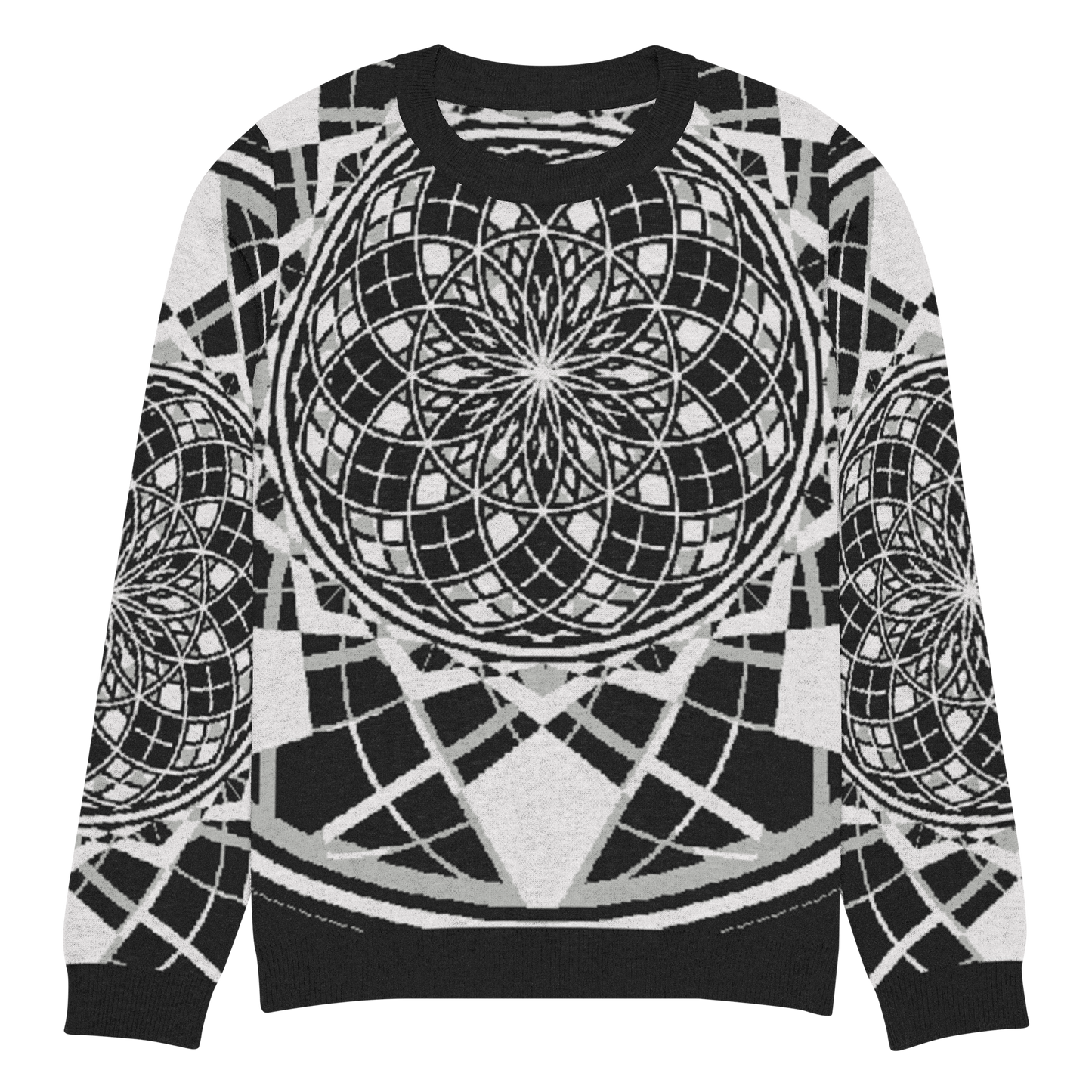 Mystic Metamorphic Night | Knitted Crew Neck Sweater