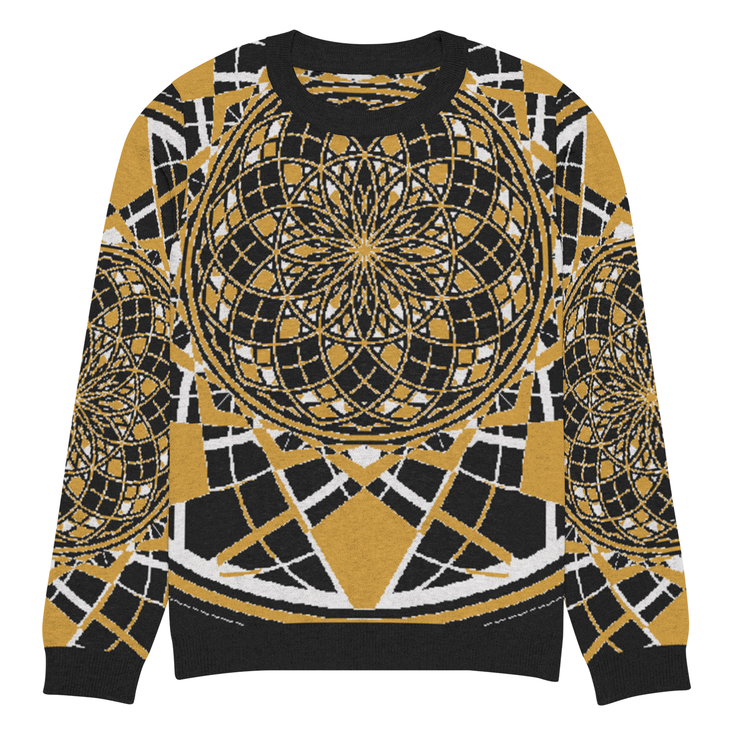 Mystic Metamorphic Mustard | Knitted Crew Neck Sweater