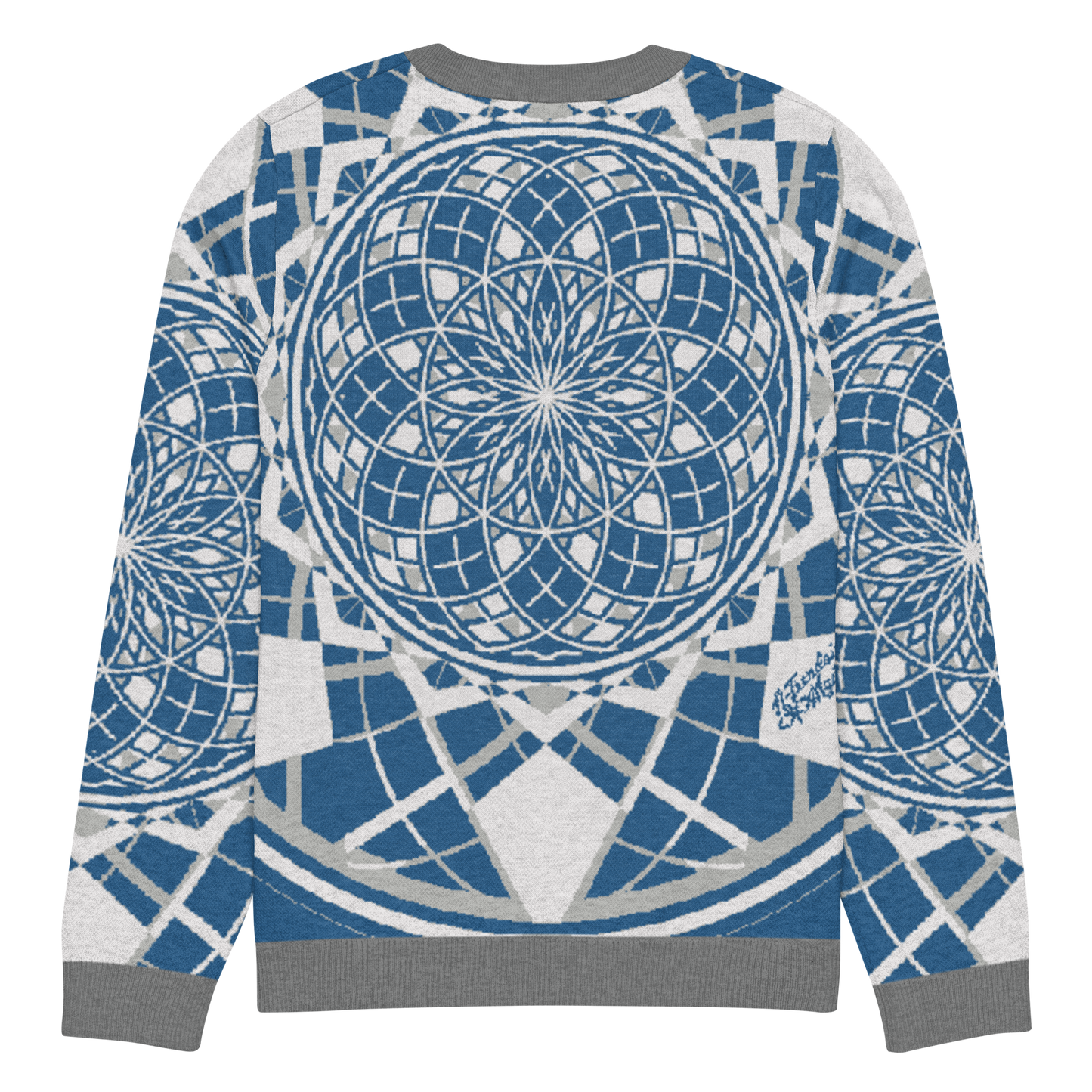 Mystic Metamorphic Blue Sky | Knitted Crew Neck Sweater