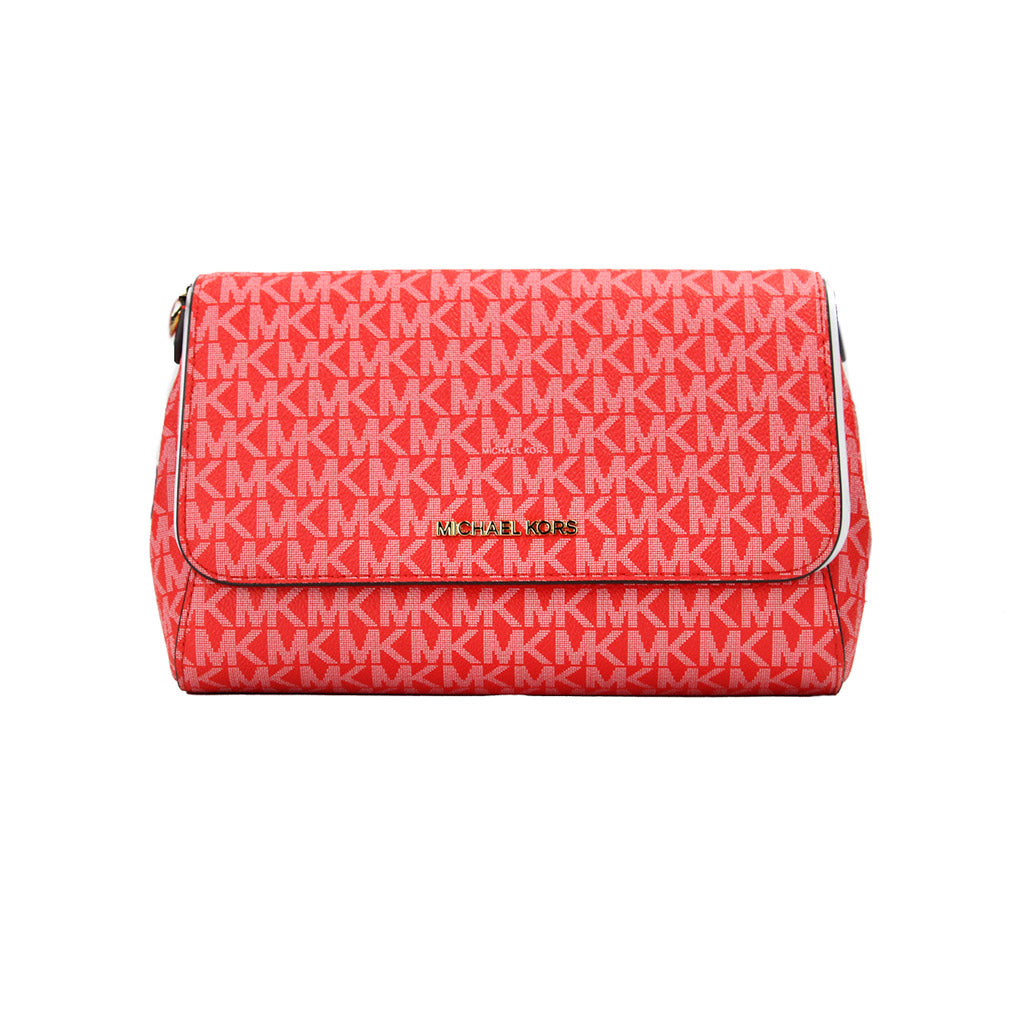 Michael Kors Jet Set Medium Dark Sangria Convertible Pouchette