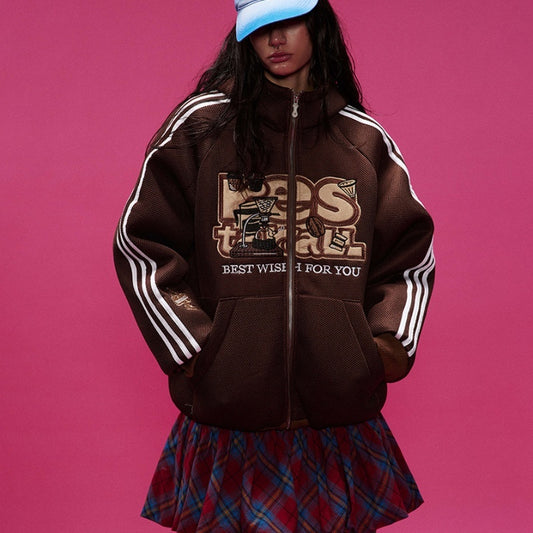 Cotton College Style Hooded Cotton-padded Coat