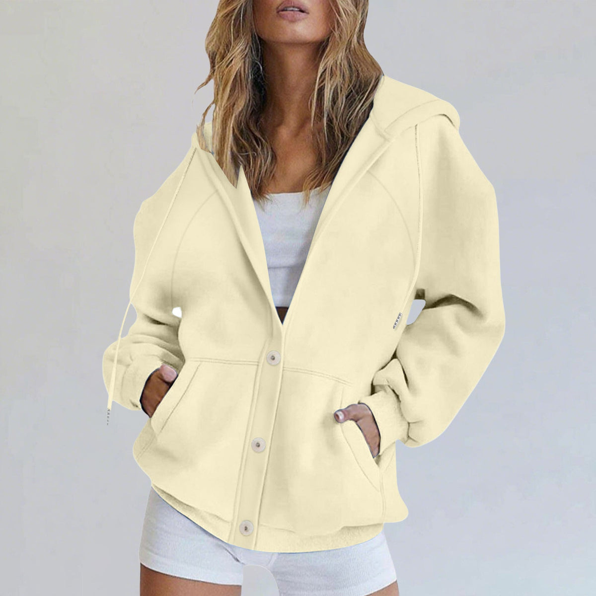 European And American  Fashion Autumn And Winter Jackets Women's Casual Cardigan Sweatshirt Jackets