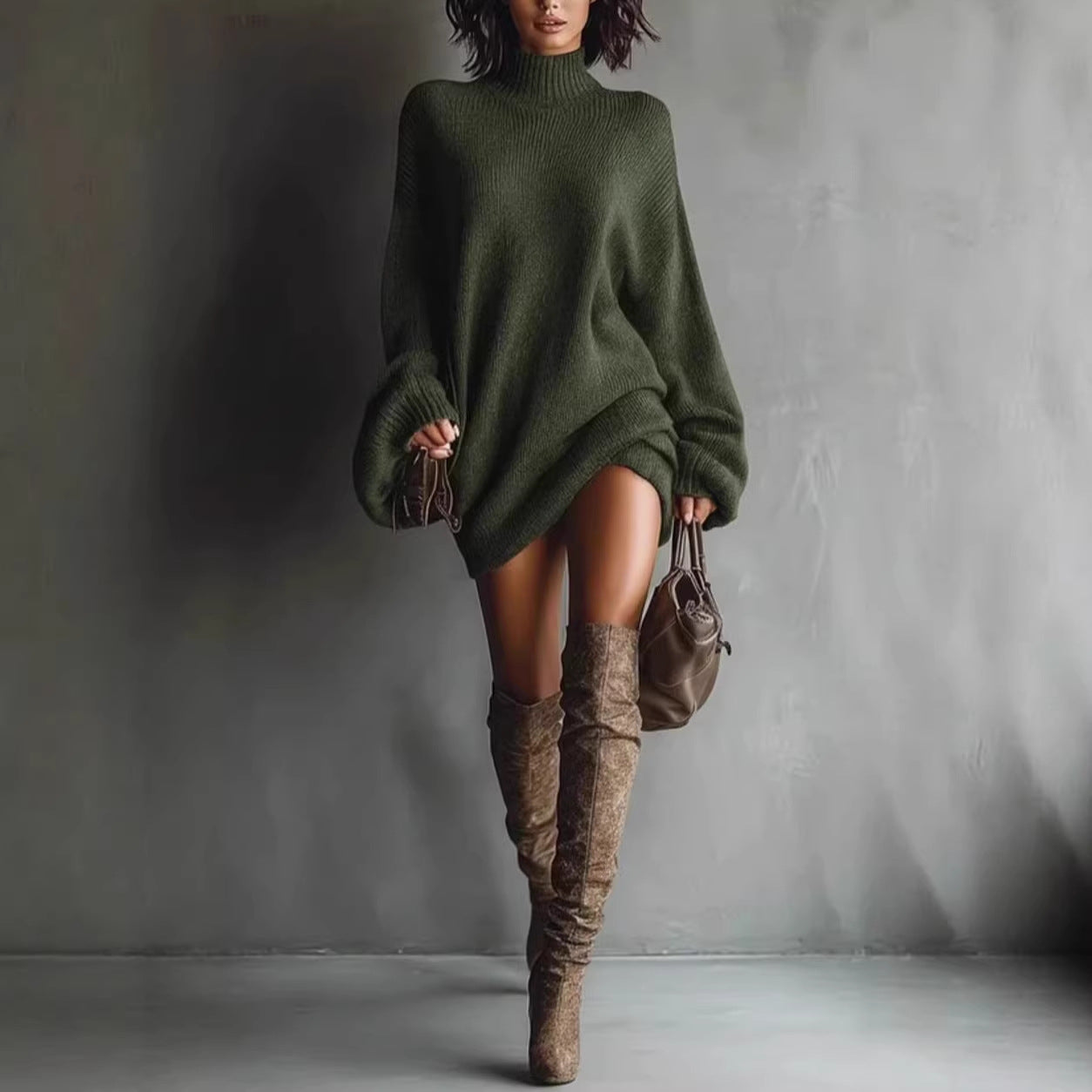 New Autumn Knitted Dress For Women