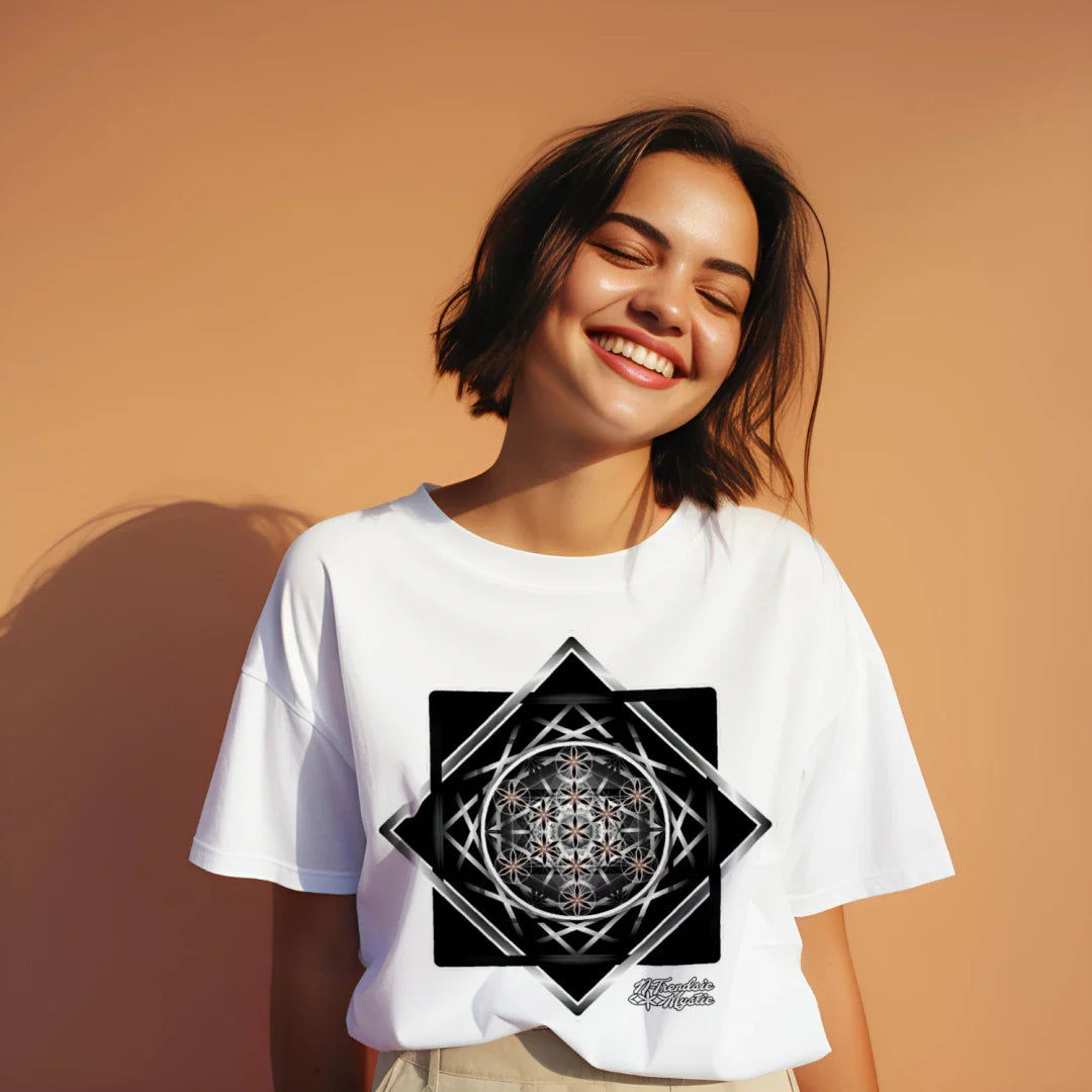 Mystic Drop | Melchizedek Sigil Tee | Black & White Edition